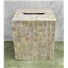 Image 1 : Mother of Pearl Overlay Tissue Box Holder