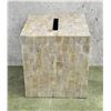 Image 3 : Mother of Pearl Overlay Tissue Box Holder