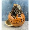 Image 1 : Native American Indian Painted Gourd