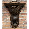 French Carved Wood Bracket Wall Shelf