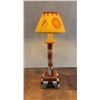Sticks Furniture Folk Art Painted Table Lamp