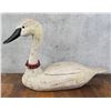 Carved Wood Swan Decoy