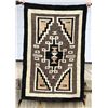 Image 2 : Navajo Indian Two Grey Hills Blanket Rug