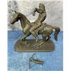 Image 1 : Spelter Indian on Horseback Statue