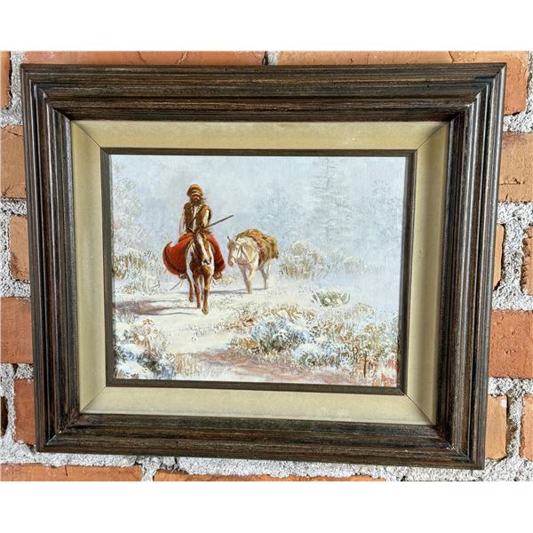 Jim Rey Mountain Man Oil Painting