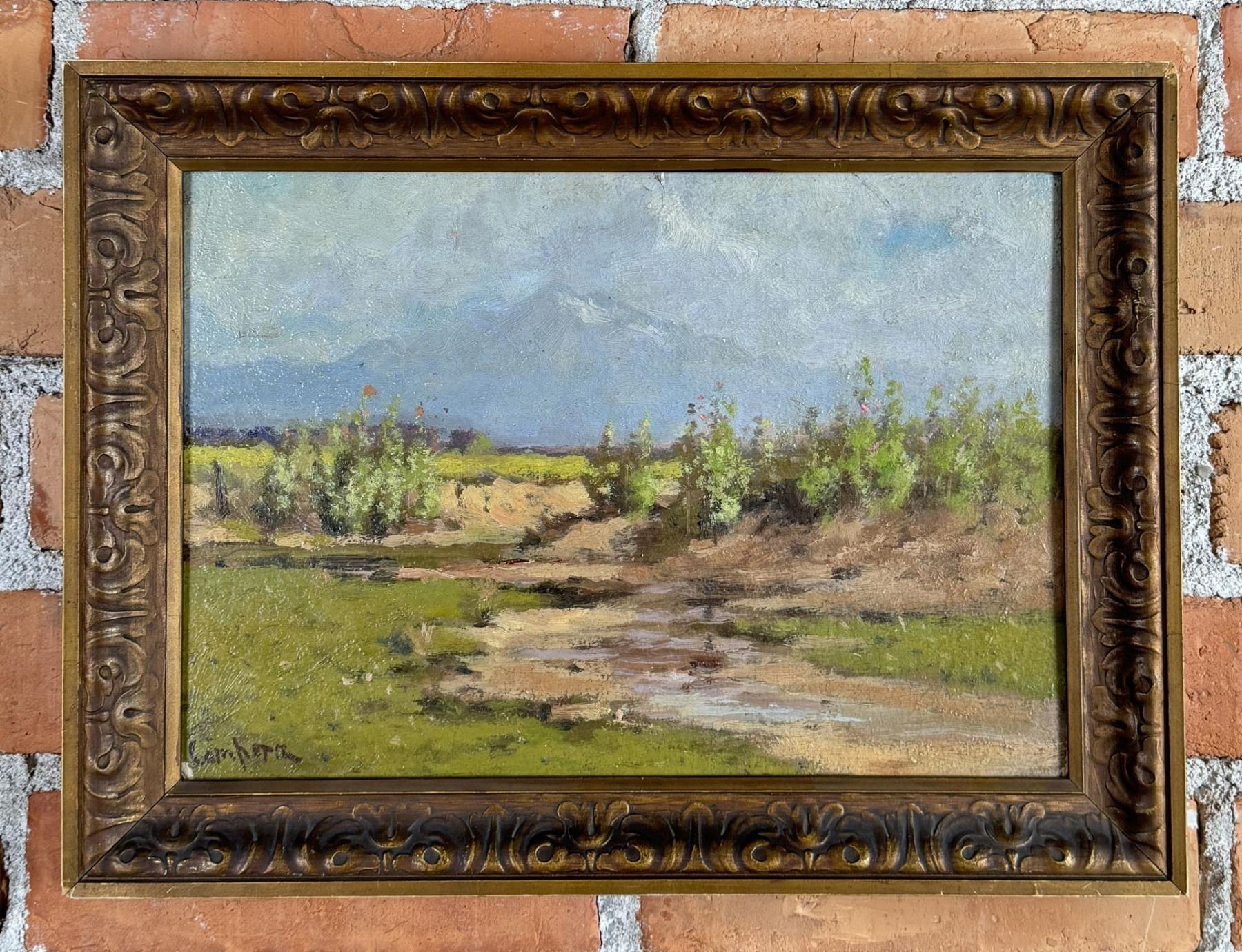Comparet Alexis Comparet Platte River Colorado Oil Painting