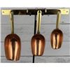 Image 1 : Copper and Brass Kitchen Measuring Scoop Set