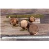 Image 7 : Copper and Brass Kitchen Measuring Scoop Set