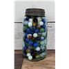 Jar Full of Vintage Marbles