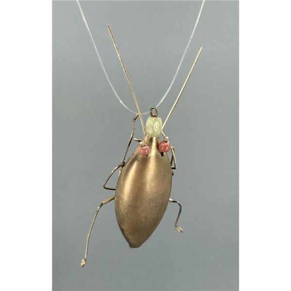 Sterling Silver Bug Brooch