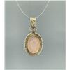Image 2 : Sterling Silver Rose Quartz Pendant