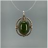 Image 1 : Sterling Silver Jade Pendant