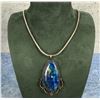 Navajo Sterling Silver Azurite Malachite Necklace