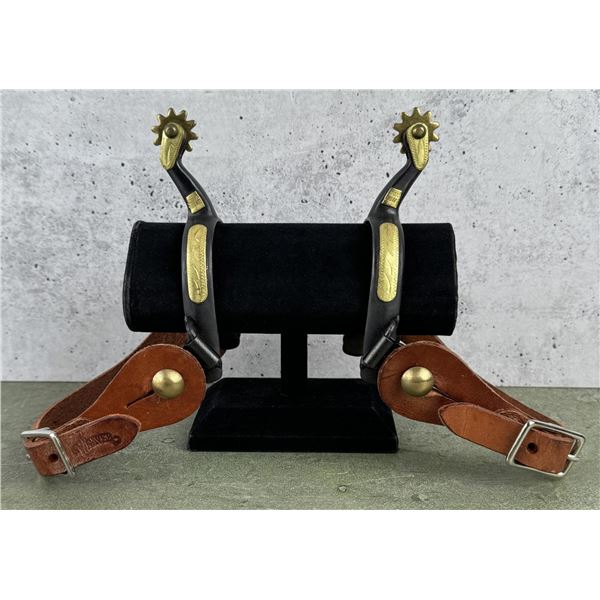 Weaver Brass Overlay Montana Cowboy Spurs