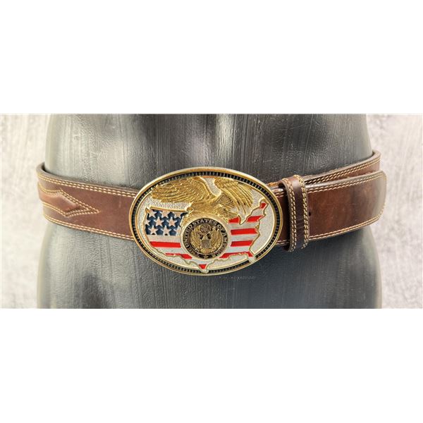 Montana Silversmiths Cowboy Belt and Buckle