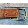 Image 4 : Tooled Leather Cowboy Ammo Belt Gun Rig