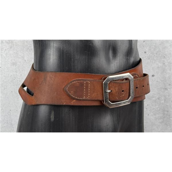 Leather Gun Ammo Belt Pistol Rig