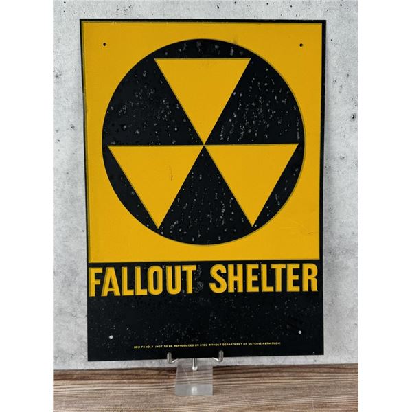 US Department of Defense Fallout Shelter Sign