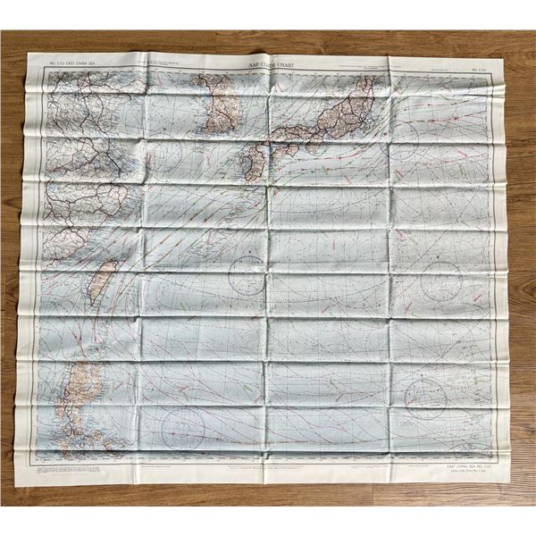 WW2 Silk Pilots Escape and Evasion Map China