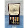 Image 1 : WWI WW1 Cased British Miniature Medal Set