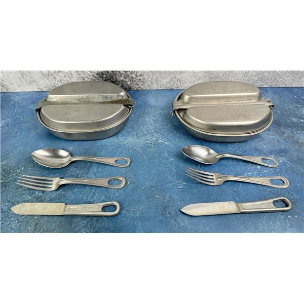WW2 and Vietnam War Mess Kits