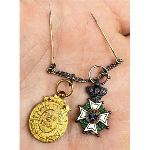 WWI WW1 Belgium Miniature Medal Bar