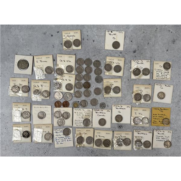 Collection of Buffalo Nickels