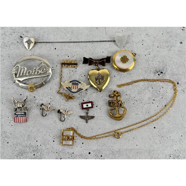 Collection of WW2 Sweetheart Jewelry