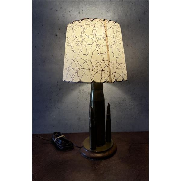 WW2 Trench Art Theater Made Shell Lamp