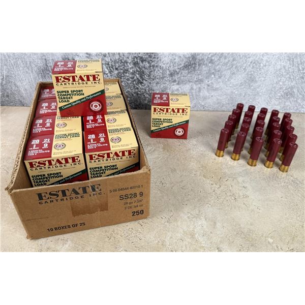 250 Rounds of Estate 28ga Shotgun Ammo