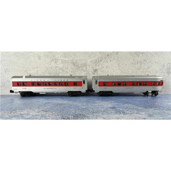 Lionel 2445 2446 Summit Elizabeth Pullman Cars