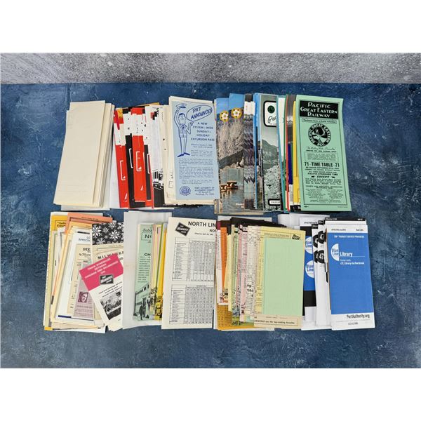 Collection of Railroad Time Tables