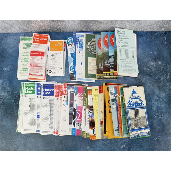 Collection of Railroad Time Tables