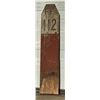 Image 1 : Wood Railroad Bridge Marker Sign Post