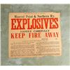 Image 1 : Mineral Point & Northern Railway Explosives Sign