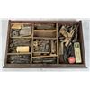 Image 7 : Antique Machinists Wood Toolbox