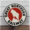 Image 1 : Great Northern Railway Masonite Railroad Sign