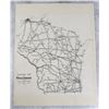 Railroad Map of Wisconsin 1929