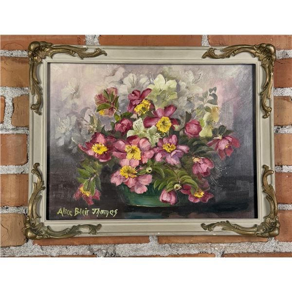 Alice Blair Thomas Flower Still Life Painting