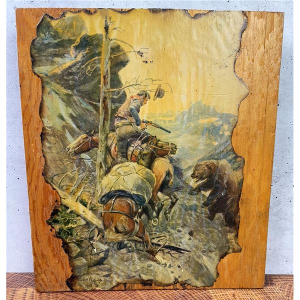 Charles M Russell A Disputed Trail Print