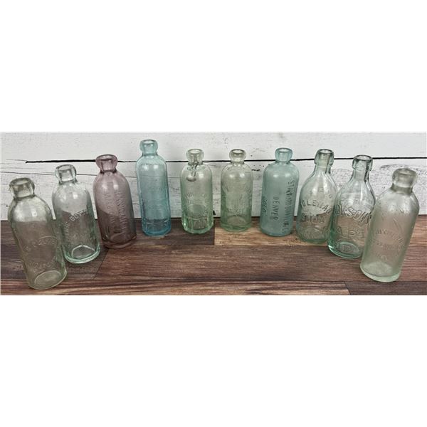 Antique Hutchinson Soda Bottles