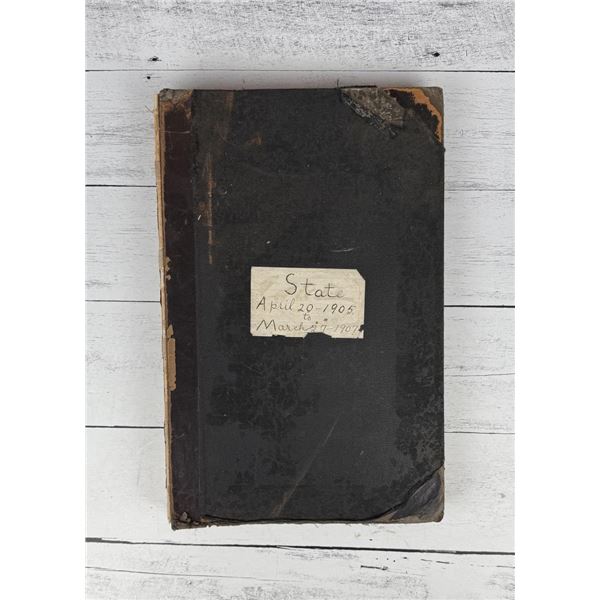Antique Fire Insurance San Francisco Ledger Book