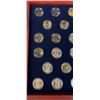 Image 3 : Franklin Mint Gold Plated Dollar Coins Set