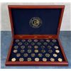 Image 1 : Franklin Mint Gold Plated Dollar Coins Set