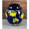 Image 1 : Cobalt Blue Art Glass Vase