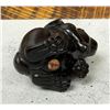Image 4 : Japanese Carved Wood Netsuke Rabbit
