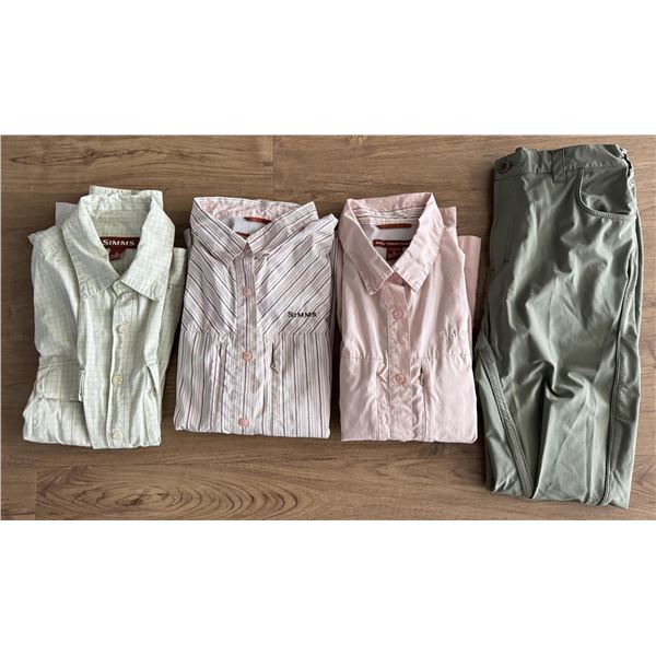 Group Of Simms Fly Fishing Clothing