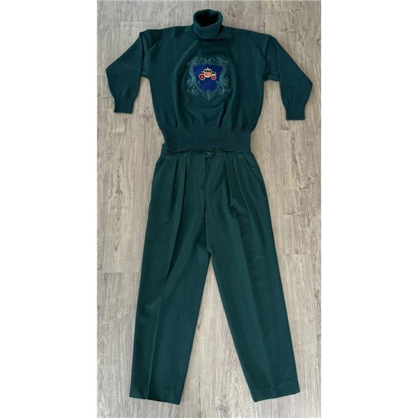 Vintage Escada Green Sweater and Pants