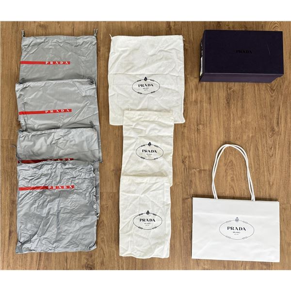 Group Of Prada Clothing Shoe Dust Bags