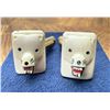 Image 1 : Scrimshaw Alaskan Inuit Eskimo Cuff Links